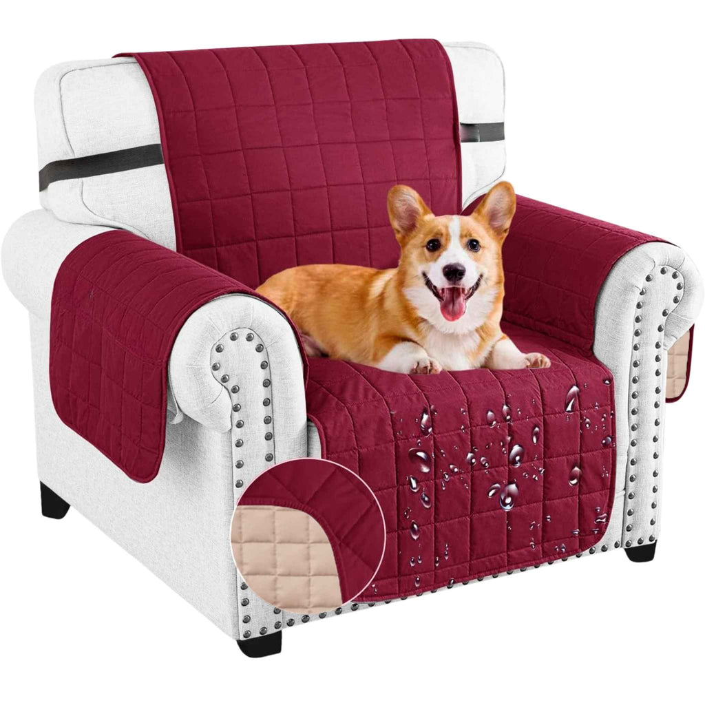 Protector de Sofá Acolchado Doble Faz De 1 Puesto