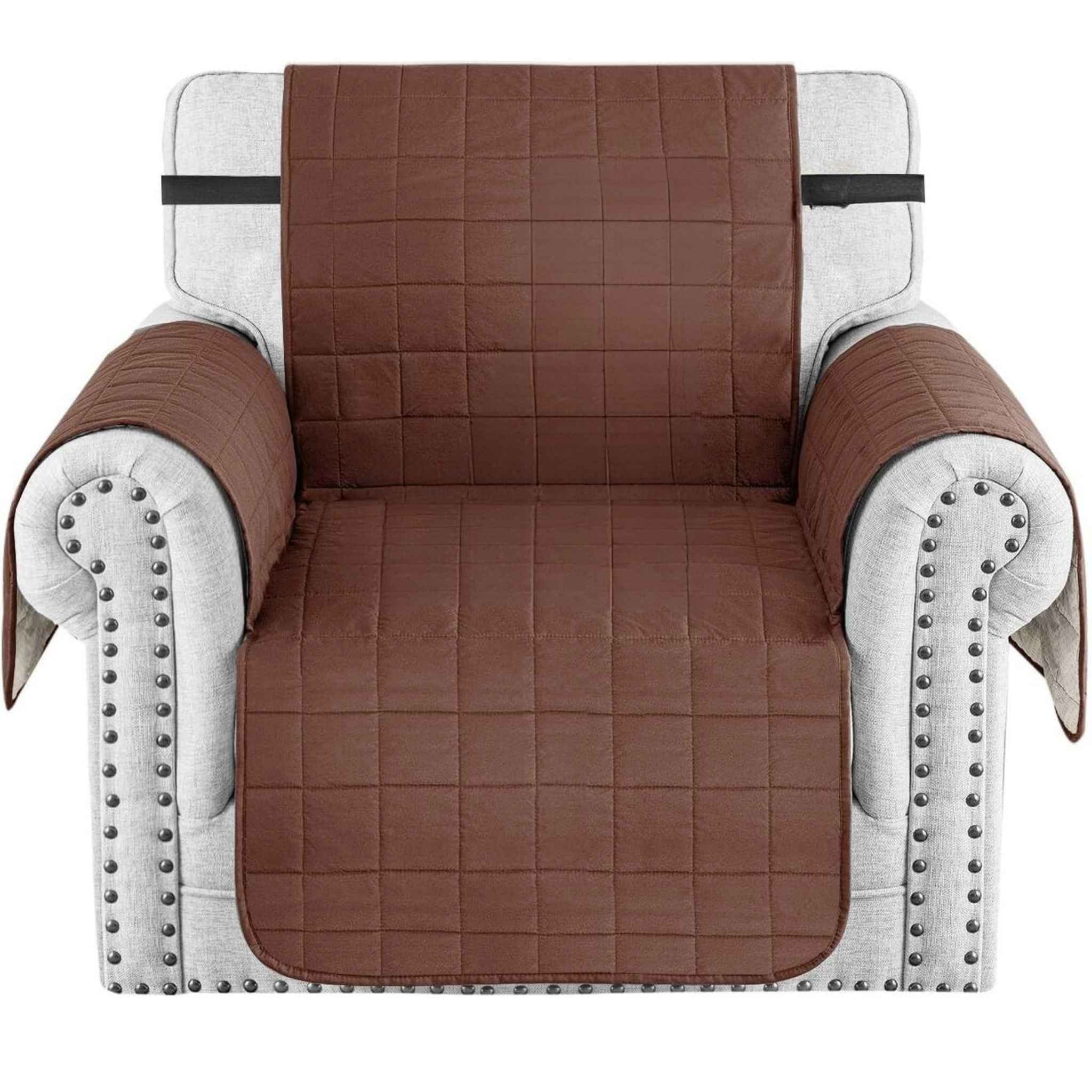 Protector de Sofá Acolchado Doble Faz De 1 Puesto