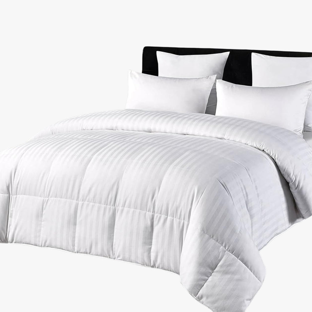 Plumón Blanco Estilo Hotel Raya Satinada y Tacto Suave