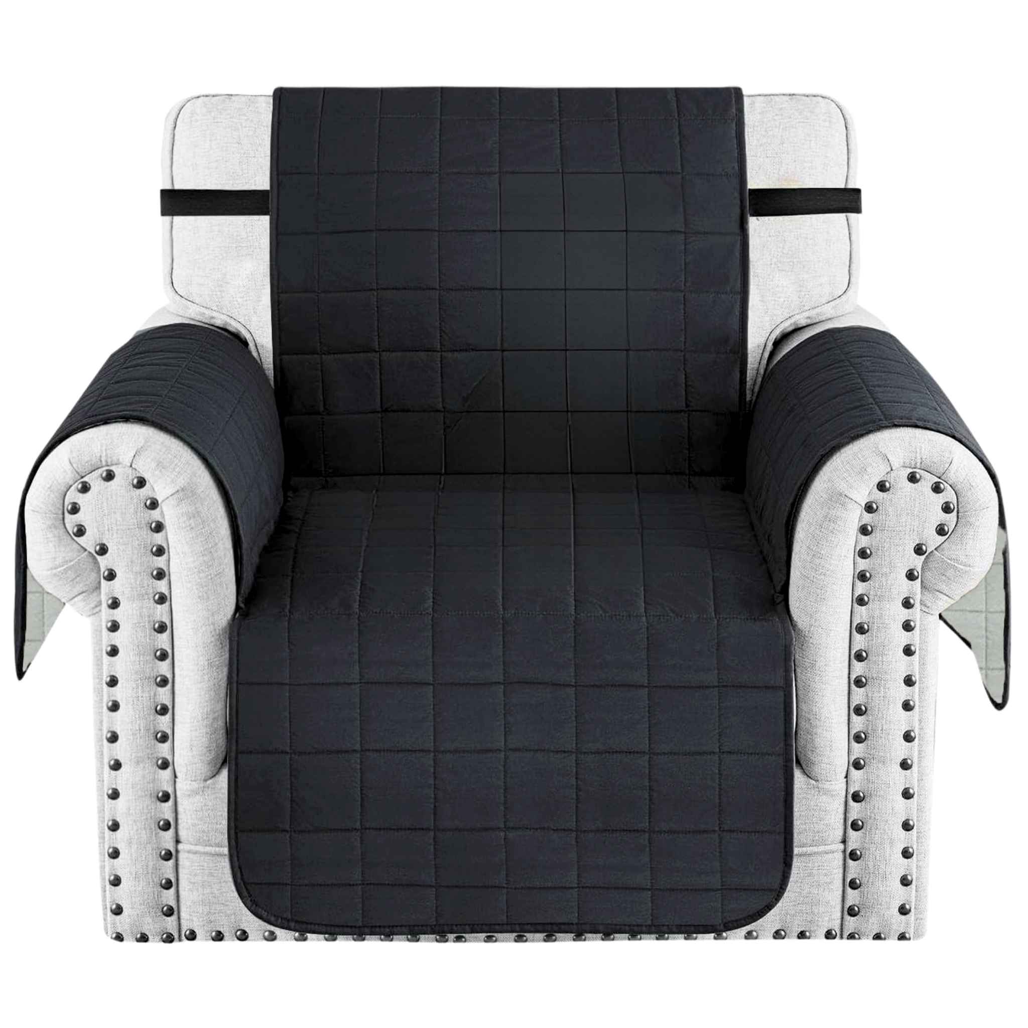 Protector de Sofá Acolchado Doble Faz De 1 Puesto