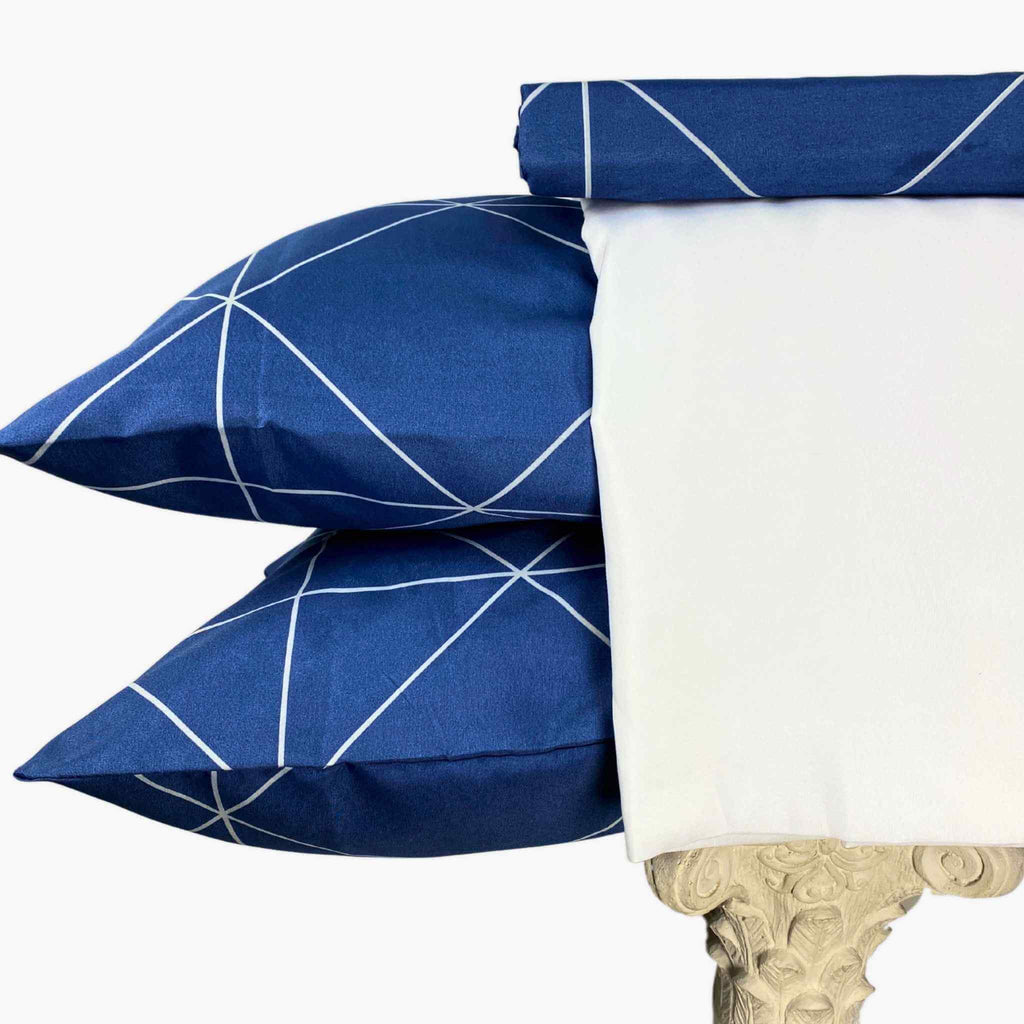 Juego de Sábanas Mónaco Azul Marino