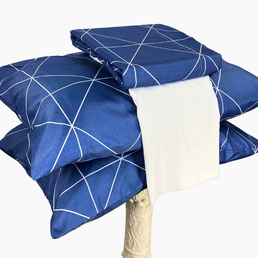 Juego de Sábanas Mónaco Azul Marino