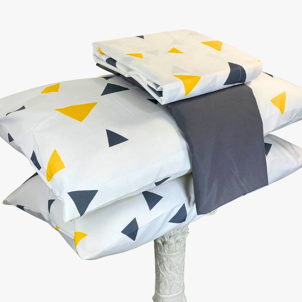 Juego de Sábanas Origami Elegancia Geométrica