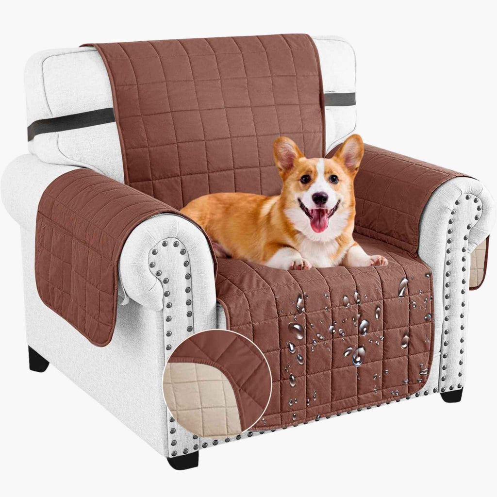 Protector de Sofá Acolchado Doble Faz De 1 Puesto