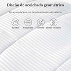 Plumón Blanco Estilo Hotel Raya Satinada y Tacto Suave