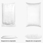 Set de 2 Almohadas Siliconadas 70x50 cm Antialérgicas y Livianas