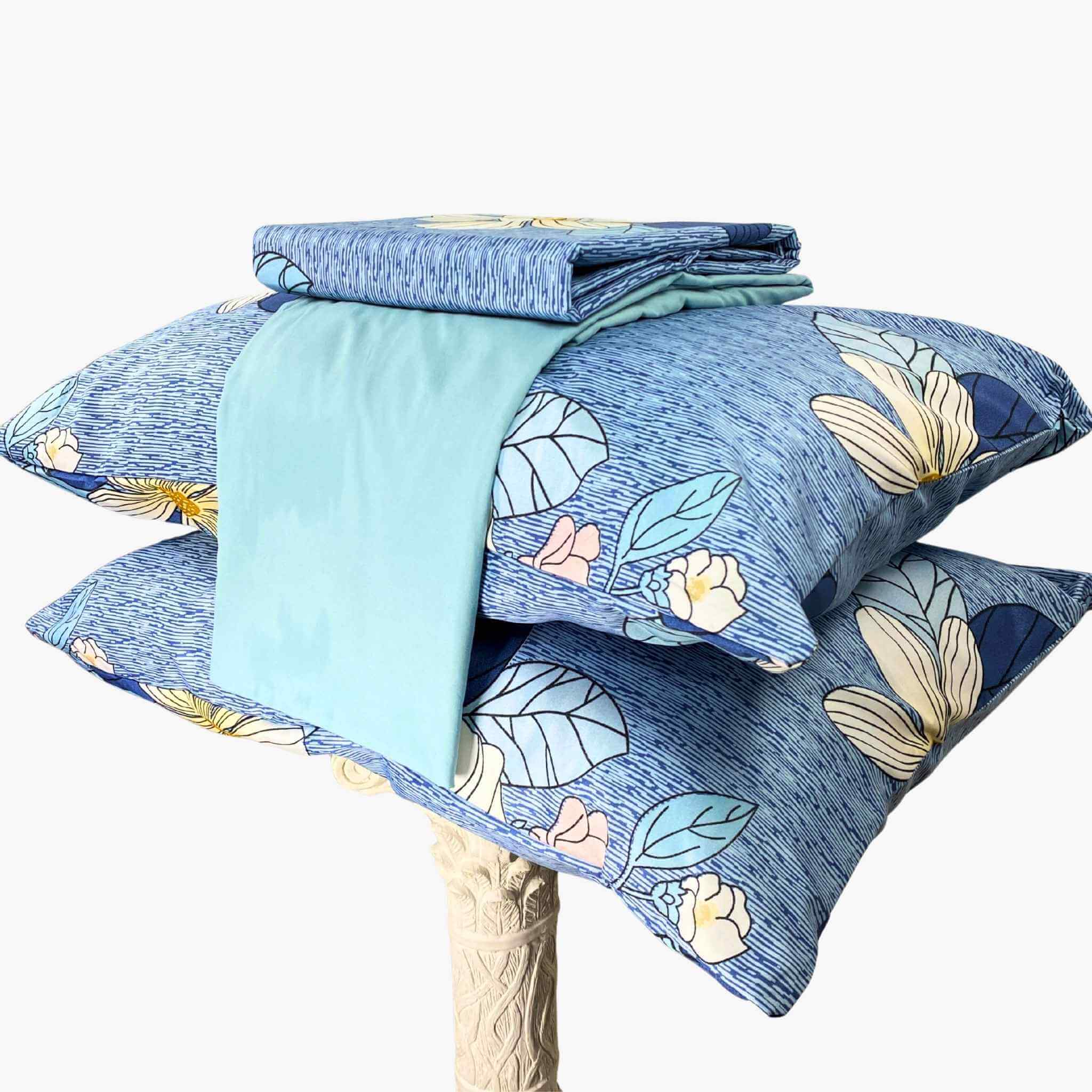 Juego de Sábanas Magnolia Azul