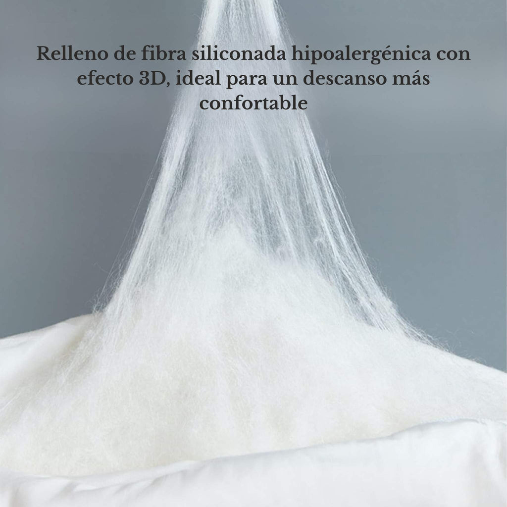 Plumón Blanco Estilo Hotel Raya Satinada y Tacto Suave