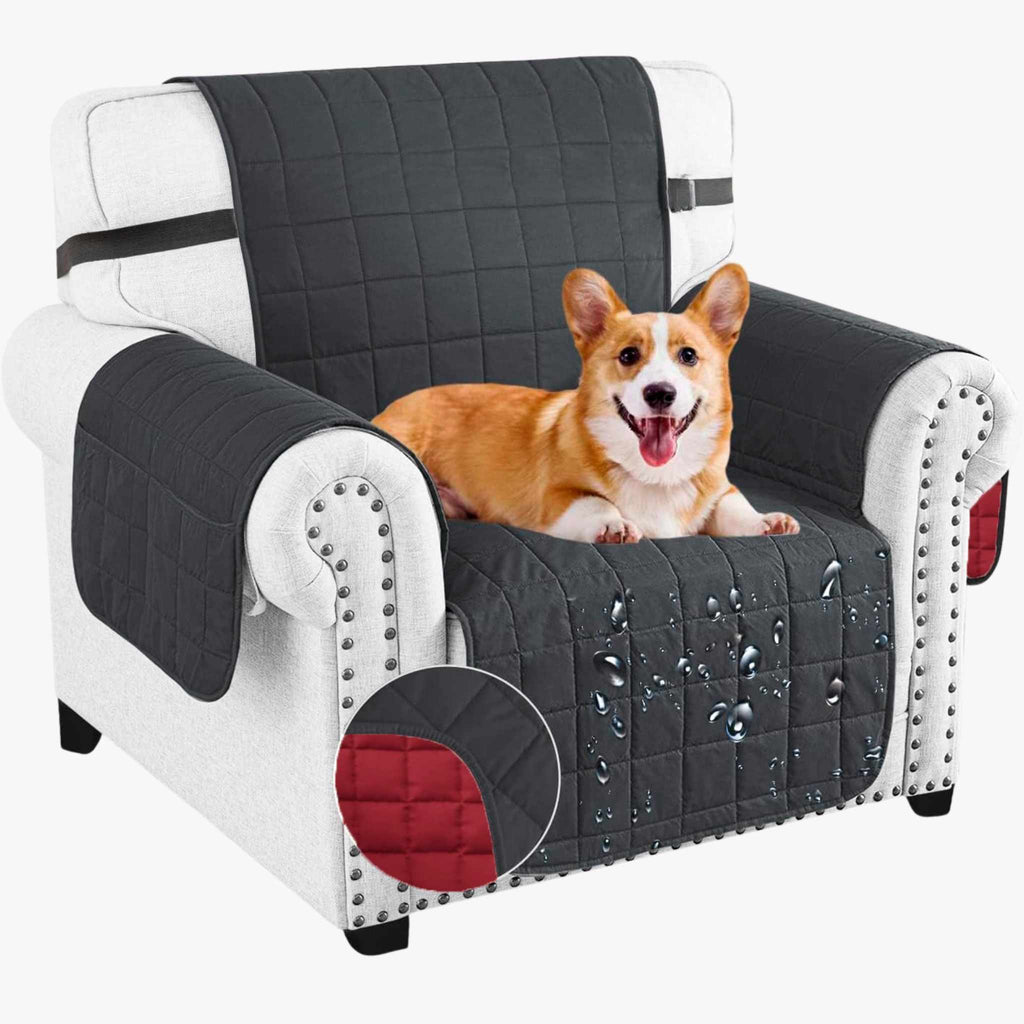 Protector de Sofá Acolchado Doble Faz De 1 Puesto